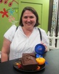 Jeanelle Coffee and her first-place bread.