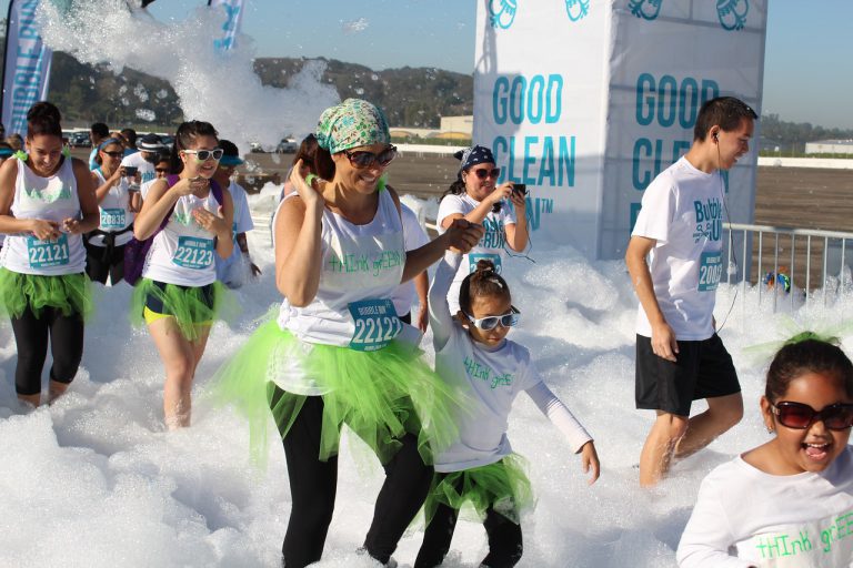 Bubbles Galore at the Bubble Run 5k at Fairplex! Fairplex Insider