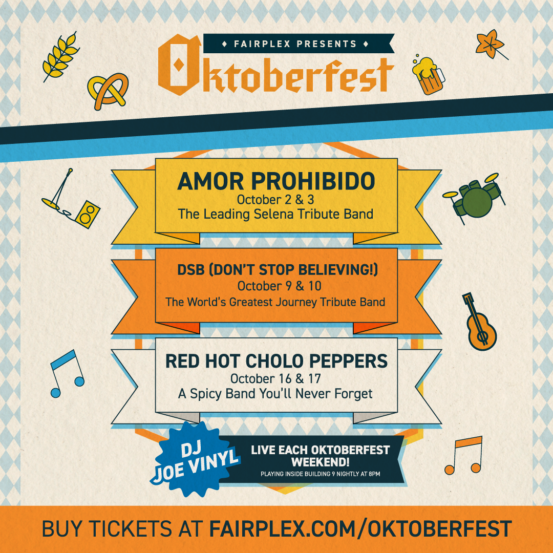 Tribute Band Lineup for Fairplex Presents Oktoberfest 2026